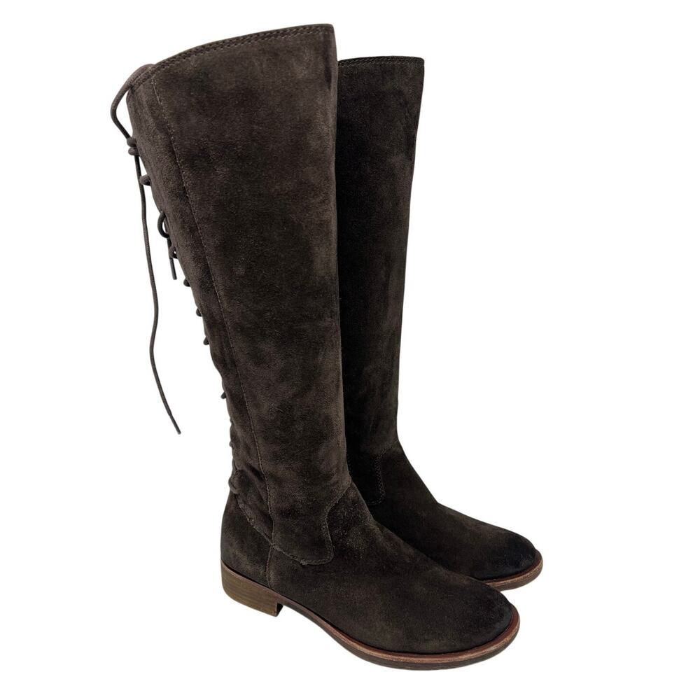 Women's Sofft Genuine Suede Lace Up Knee High Boots 6